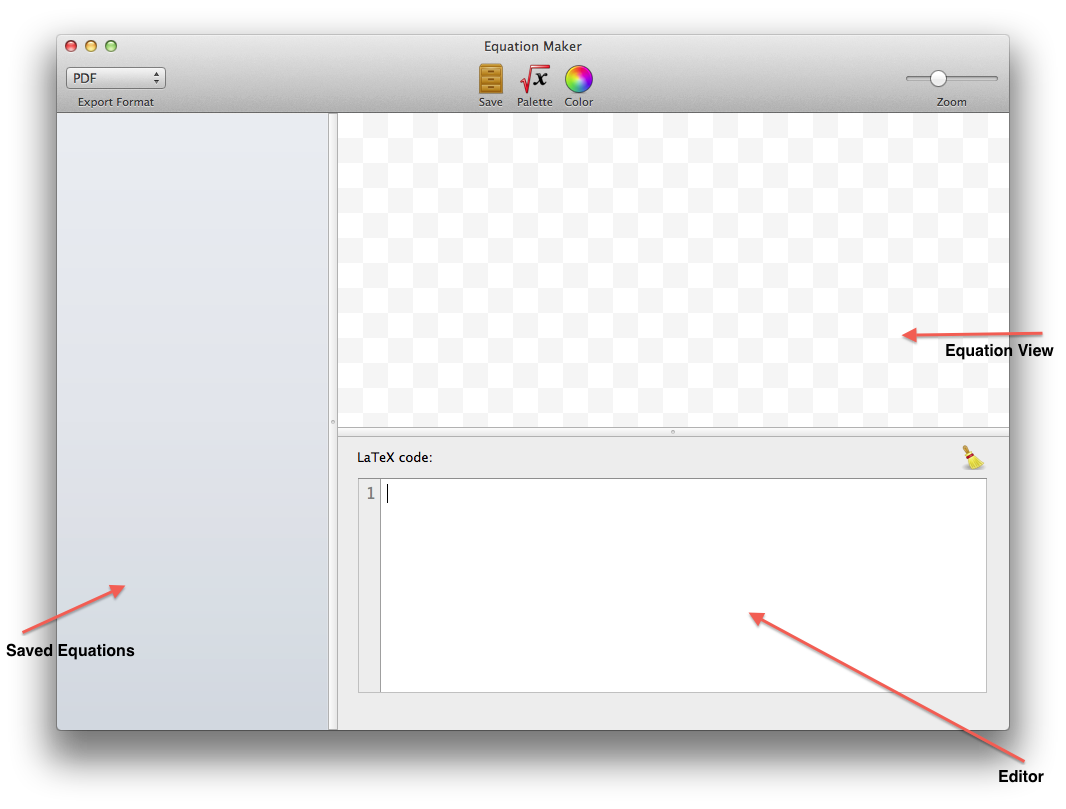 Equation Maker Main Window